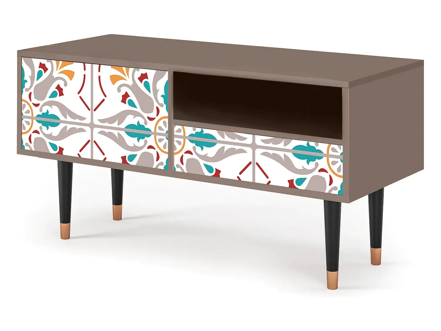 Móvel De Tv| Mueble de TV - 115х59х48 cm - T3 - Spring Ceramics, Latte Bege