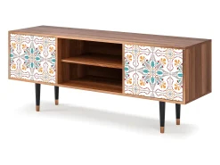 Móvel De Tv| Mueble de TV - 170х69х48 cm - T2 - Spring Ceramics, Nogueira Castanho