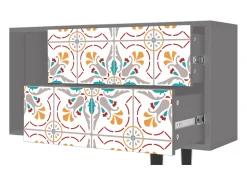 Móvel De Tv* Mueble de TV - 170х69х48 cm - T1 - Spring Ceramics, Cinza Cinzento