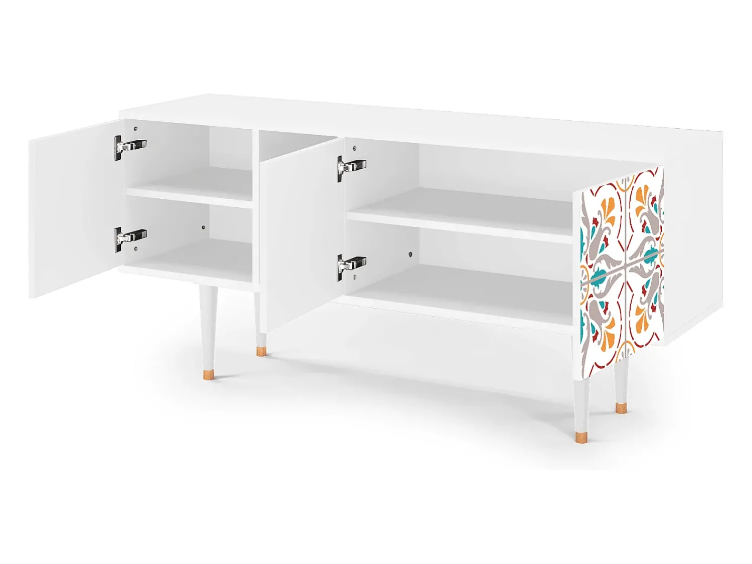 Sale Mueble de TV - 150х69х41 cm - T5 - Spring Ceramics, Branco Bege