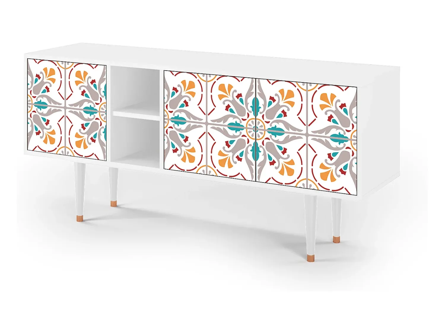 Sale Mueble de TV - 150х69х41 cm - T5 - Spring Ceramics, Branco Bege
