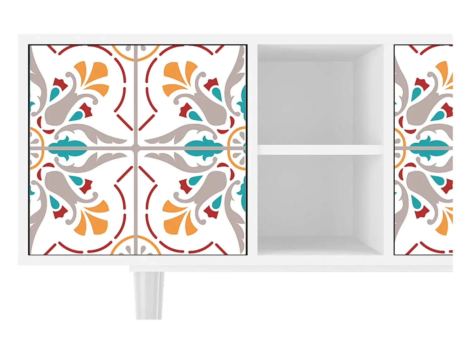 Sale Mueble de TV - 150х69х41 cm - T5 - Spring Ceramics, Branco Bege