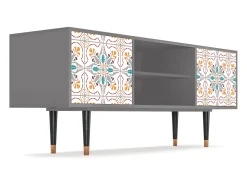 Móvel De Tv* Mueble de TV - 170х69х48 cm - T2 - Spring Ceramics, Cinza Cinzento