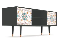 Móvel De Tv* Mueble de TV - 170х69х48 cm - T2 - Spring Ceramics, Antracite Cinza antracite