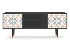 Móvel De Tv* Mueble de TV - 170х69х48 cm - T2 - Spring Ceramics, Antracite Cinza antracite