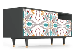 Hot Mueble de TV - 125х56х41 cm - T7 - Spring Ceramics, Antracite Cinza antracite