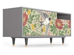 Outlet Mueble de TV - 125х56х41 cm - T7 - Spring Swallow, Cinza Cinzento