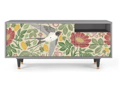 Outlet Mueble de TV - 125х56х41 cm - T7 - Spring Swallow, Cinza Cinzento