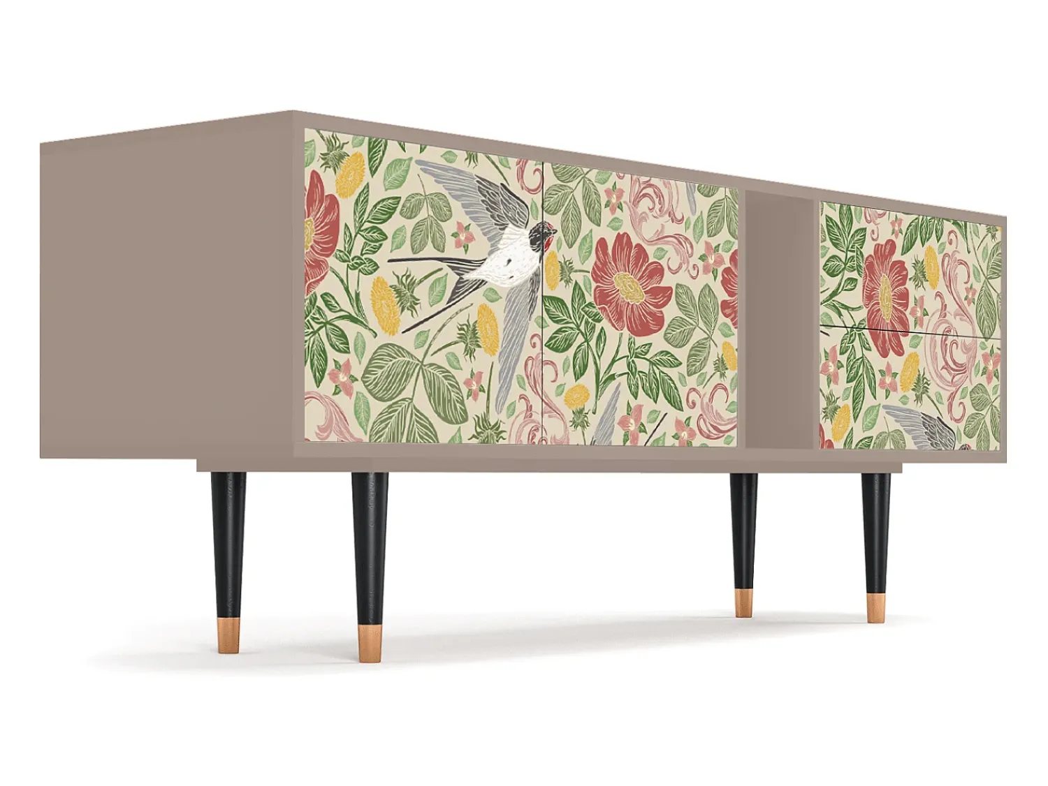 Móvel De Tv* Mueble de TV - 170х69х48 cm - T1 - Spring Swallow, Latte Bege
