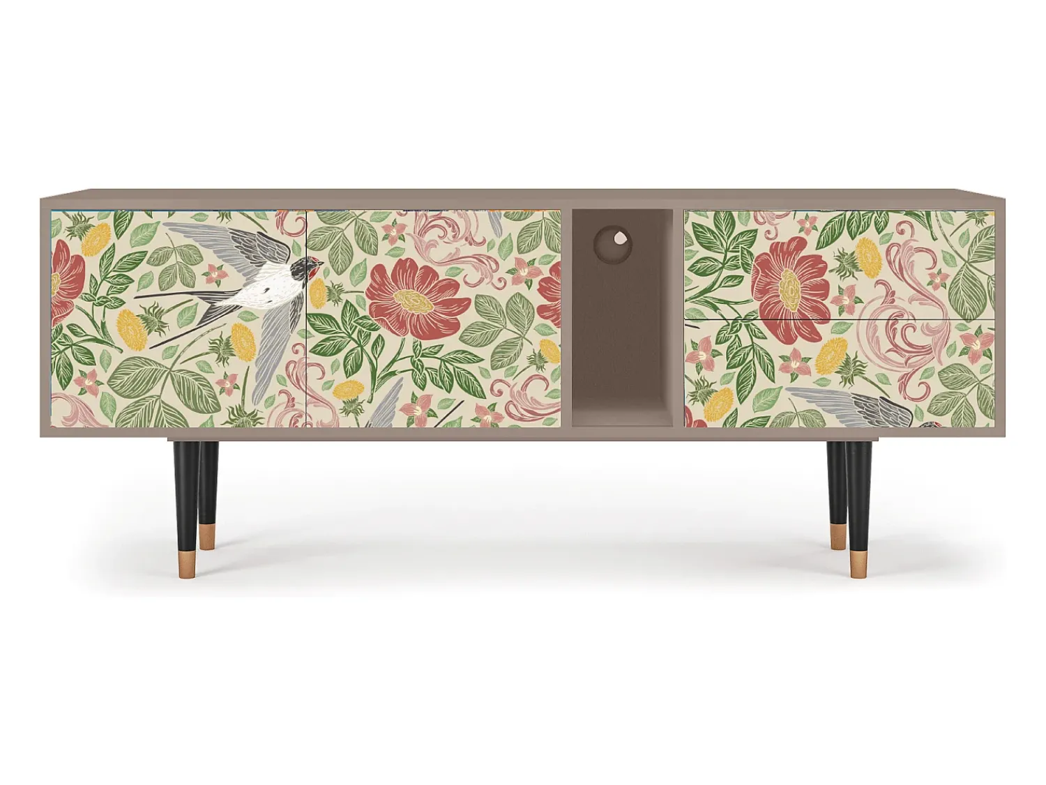 Móvel De Tv* Mueble de TV - 170х69х48 cm - T1 - Spring Swallow, Latte Bege
