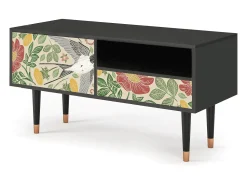 Móvel De Tv| Mueble de TV - 115х59х48 cm - T3 - Spring Swallow, Antracite Cinza antracite