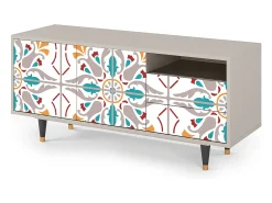 Móvel De Tv| Mueble de TV - 125х56х41 cm - T7 - Spring Ceramics, Areia Bege