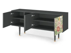 Móvel De Tv* Mueble de TV - 150х69х41 cm - T5 - Spring Swallow, Antracite Cinza antracite