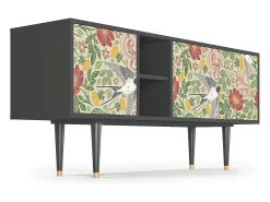 Móvel De Tv* Mueble de TV - 150х69х41 cm - T5 - Spring Swallow, Antracite Cinza antracite