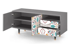 Mueble de TV - 125х56х41 cm - T7 - Spring Ceramics, Cinza^ Móvel De Tv