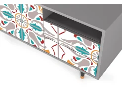 Mueble de TV - 125х56х41 cm - T7 - Spring Ceramics, Cinza^ Móvel De Tv