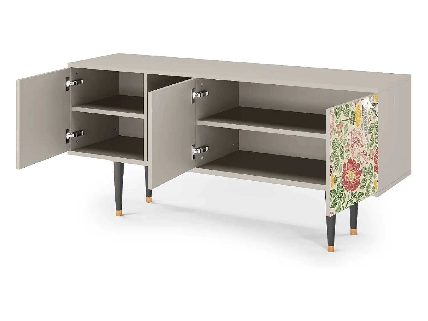 Mueble de TV - 150х69х41 cm - T5 - Spring Swallow, Areia^ Móvel De Tv