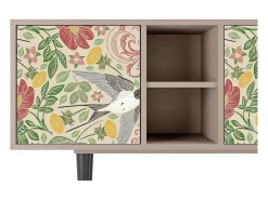 Mueble de TV - 150х69х41 cm - T5 - Spring Swallow, Latte^ Móvel De Tv
