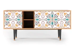 Mueble de TV - 150х69х41 cm - T5 - Spring Ceramics, Nogueira^ Móvel De Tv
