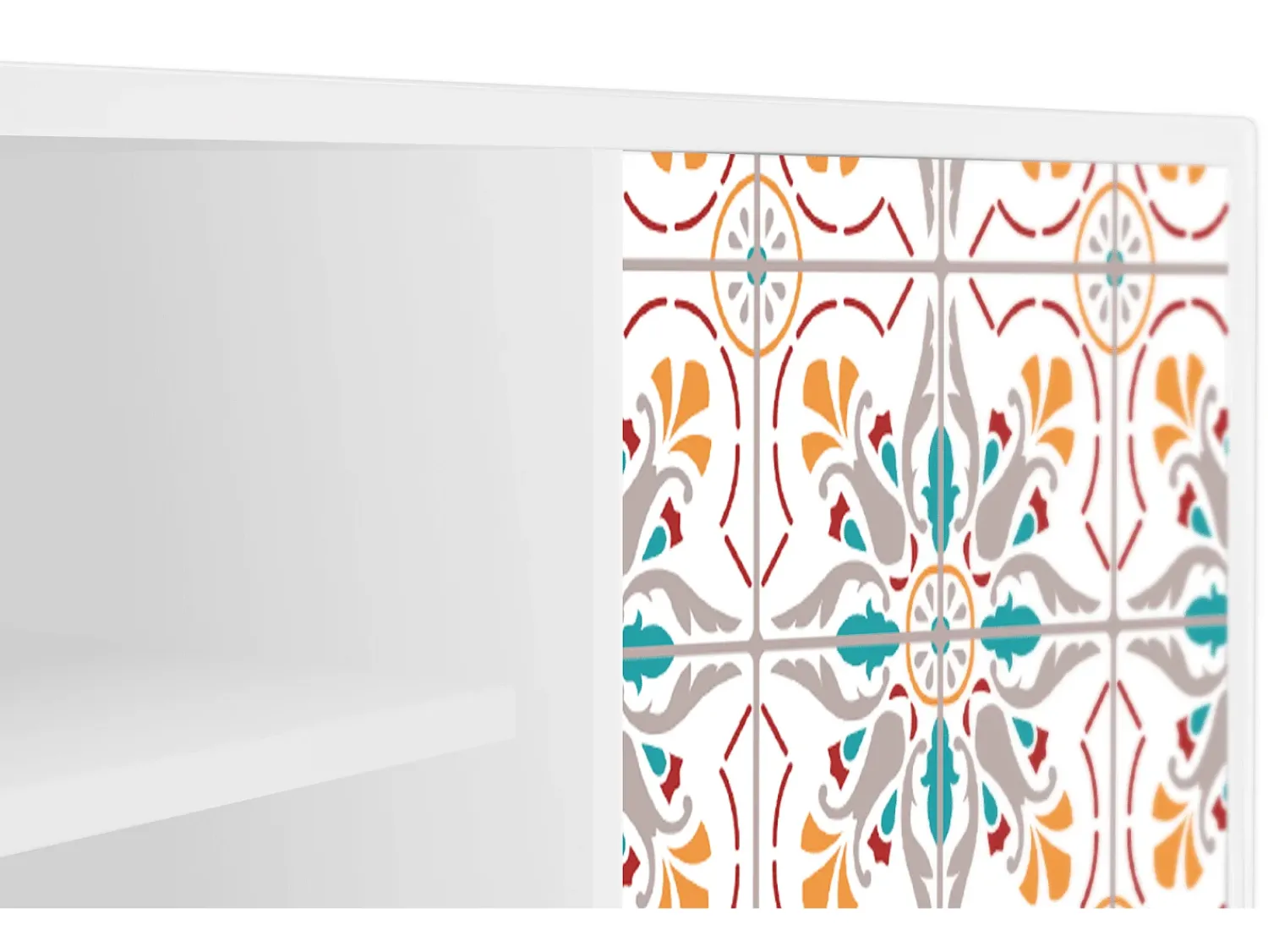 Móvel De Tv* Mueble de TV - 170х69х48 cm - T2 - Spring Ceramics, Branco Bege