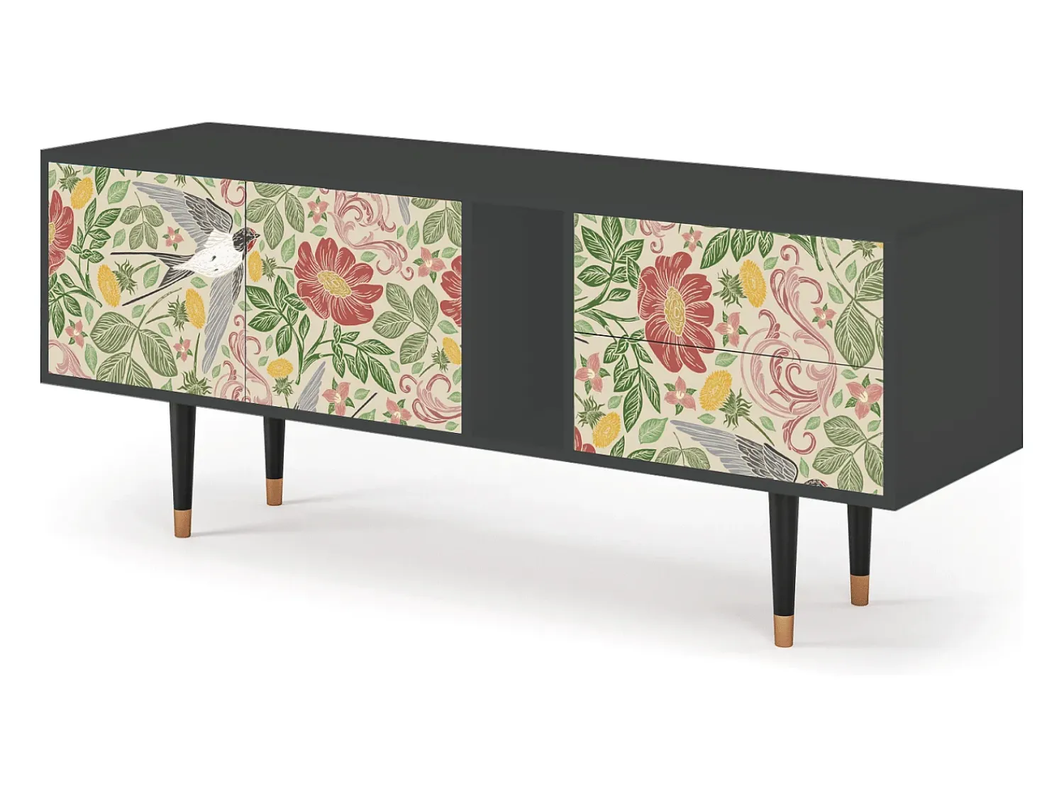 Mueble de TV - 170х69х48 cm - T1 - Spring Swallow, Antracite^ Móvel De Tv