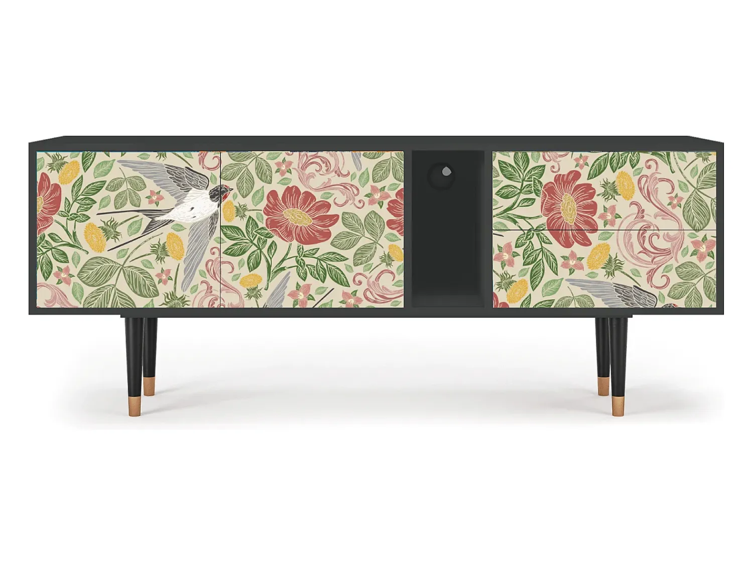 Mueble de TV - 170х69х48 cm - T1 - Spring Swallow, Antracite^ Móvel De Tv