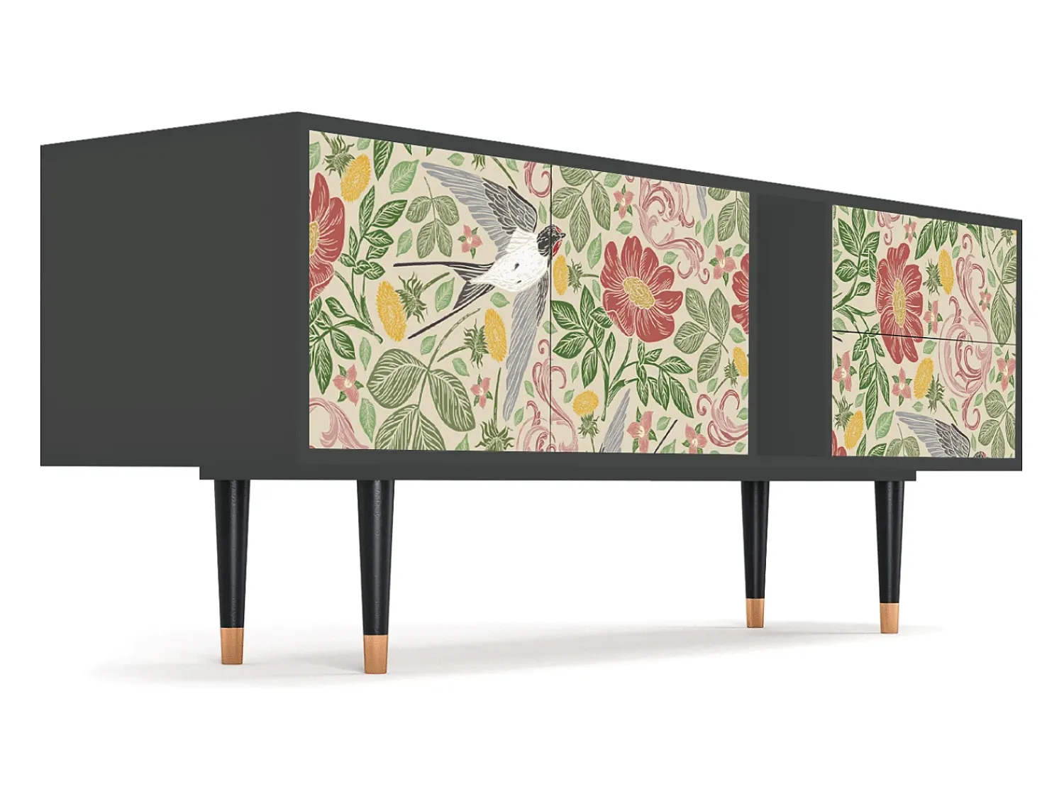Mueble de TV - 170х69х48 cm - T1 - Spring Swallow, Antracite^ Móvel De Tv