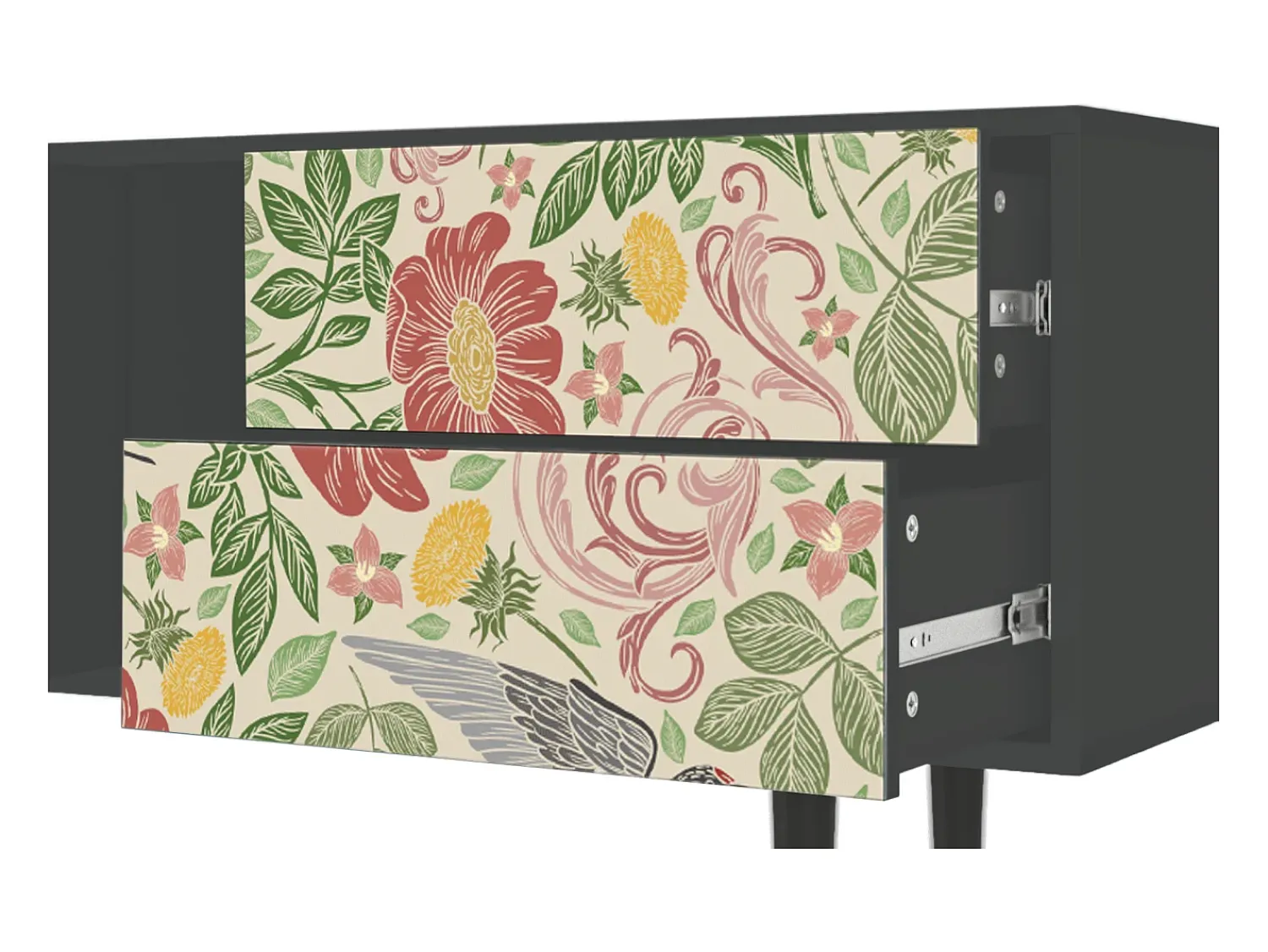 Mueble de TV - 170х69х48 cm - T1 - Spring Swallow, Antracite^ Móvel De Tv