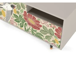 Online Mueble de TV - 125х56х41 cm - T7 - Spring Swallow, Areia Bege