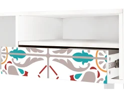 Mueble de TV - 115х59х48 cm - T3 - Spring Ceramics, Branco^ Móvel De Tv