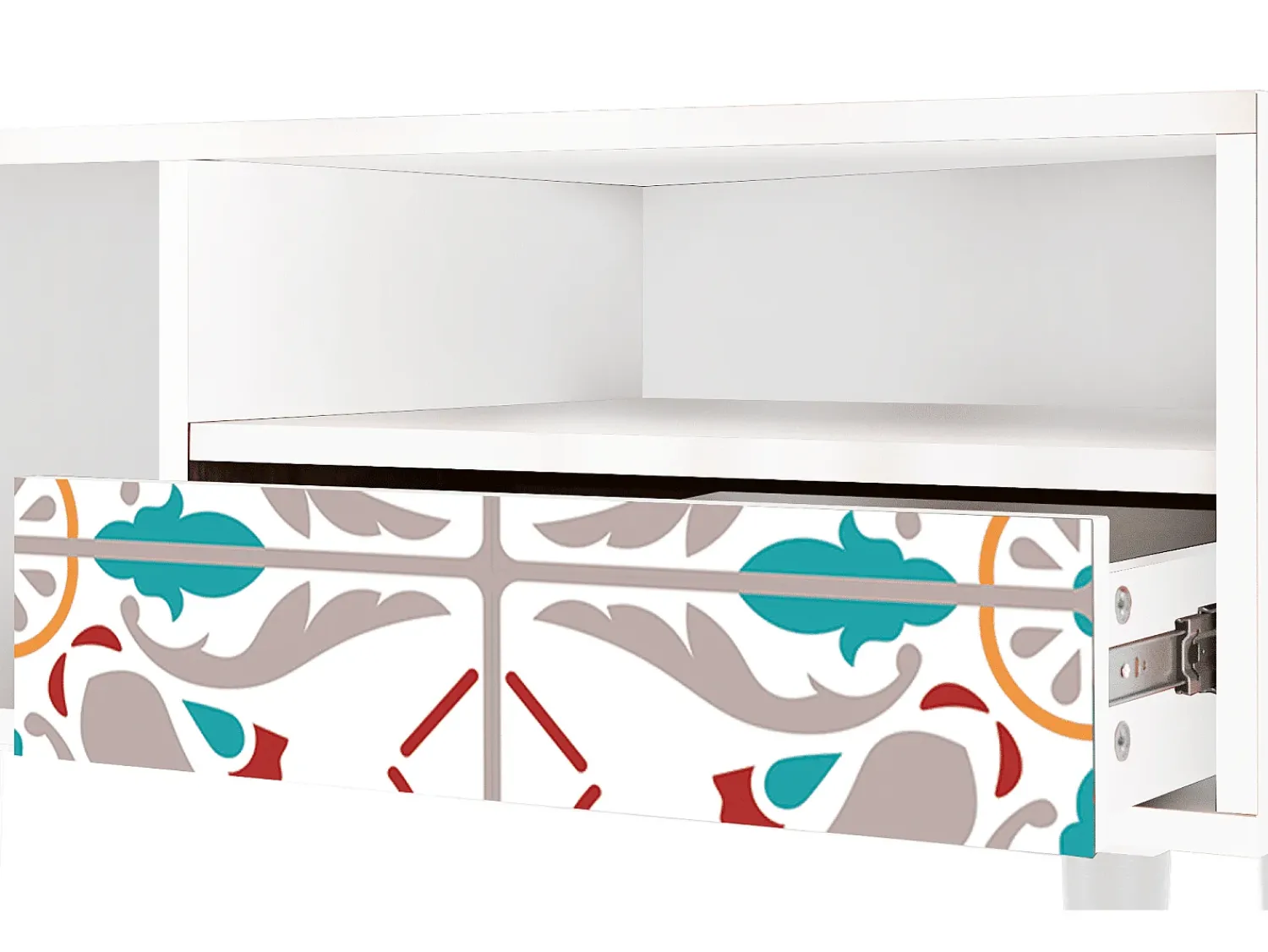 Mueble de TV - 115х59х48 cm - T3 - Spring Ceramics, Branco^ Móvel De Tv