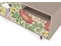 Clearance Mueble de TV - 125х56х41 cm - T7 - Spring Swallow, Latte Bege