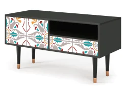 Mueble de TV - 115х59х48 cm - T3 - Spring Ceramics, Antracite^ Móvel De Tv