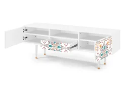 Mueble de TV - 170х59х41 cm - T6 - Spring Ceramics, Branco^ Móvel De Tv
