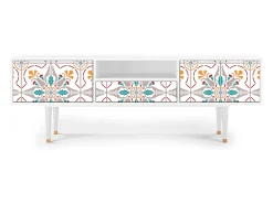 Mueble de TV - 170х59х41 cm - T6 - Spring Ceramics, Branco^ Móvel De Tv