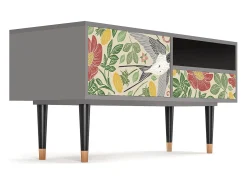 Móvel De Tv* Mueble de TV - 115х59х48 cm - T3 - Spring Swallow, Cinza Cinzento
