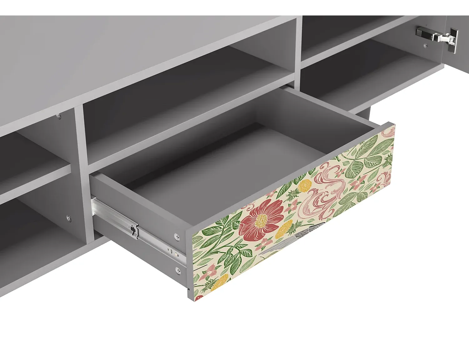 Mueble de TV - 170х59х41 cm - T6 - Spring Swallow, Cinza^ Móvel De Tv