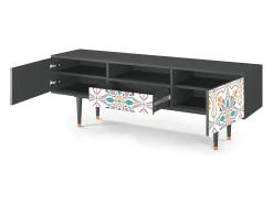Mueble de TV - 170х59х41 cm - T6 - Spring Ceramics, Antracite^ Móvel De Tv