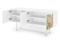 Mueble de TV - 150х69х41 cm - T5 - Spring Swallow, Branco^ Móvel De Tv