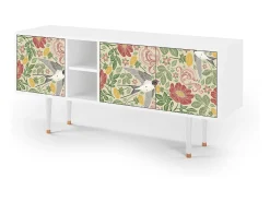 Mueble de TV - 150х69х41 cm - T5 - Spring Swallow, Branco^ Móvel De Tv
