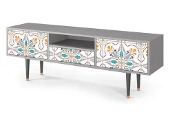 Móvel De Tv* Mueble de TV - 170х59х41 cm - T6 - Spring Ceramics, Cinza Cinzento