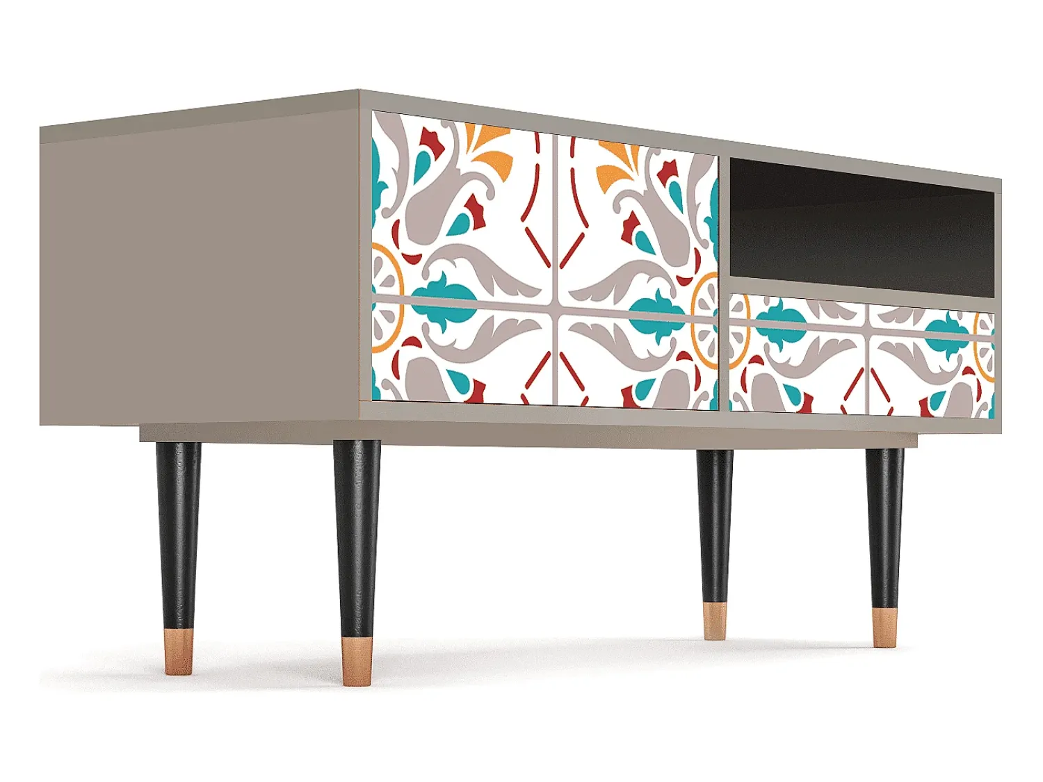 Outlet Mueble de TV - 115х59х48 cm - T3 - Spring Ceramics, Areia Bege