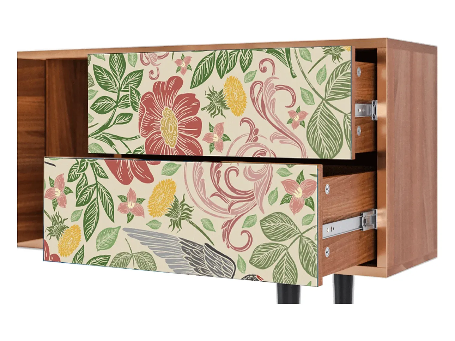 Mueble de TV - 170х69х48 cm - T1 - Spring Swallow, Nogueira^ Móvel De Tv