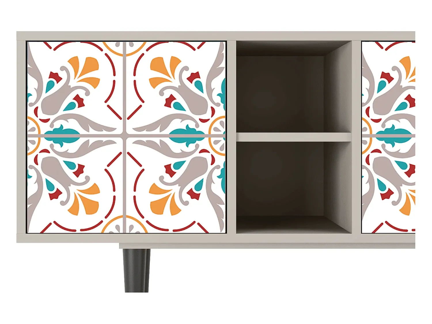 Móvel De Tv| Mueble de TV - 150х69х41 cm - T5 - Spring Ceramics, Areia Bege