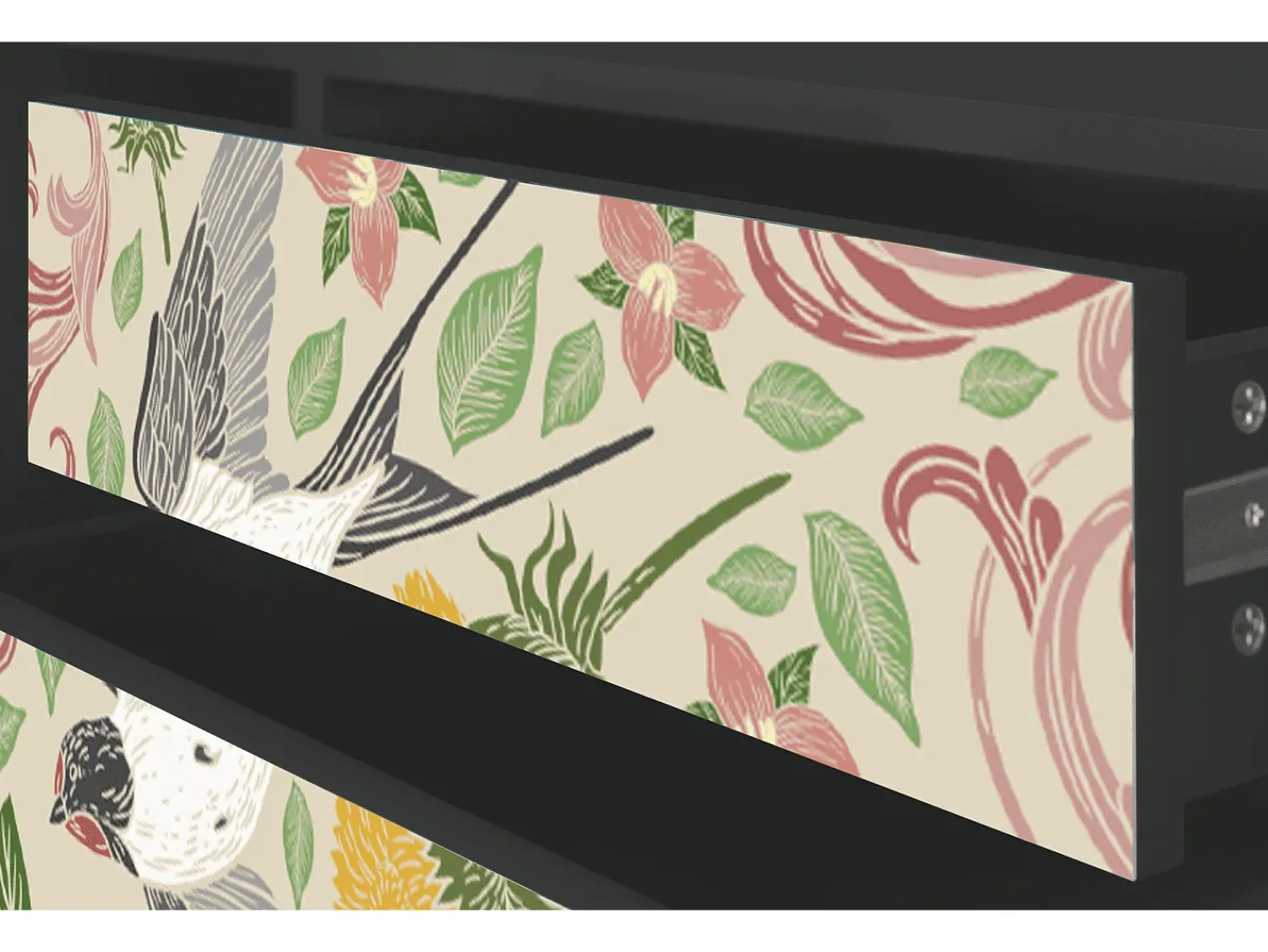 Móvel De Tv* Mueble de TV - 170х59х48 cm - T4 - Spring Swallow, Antracite Cinza antracite