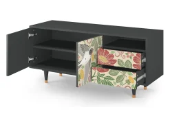 Best Mueble de TV - 125х56х41 cm - T7 - Spring Swallow, Antracite Cinza antracite