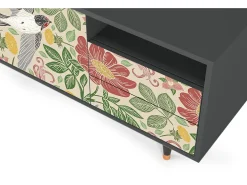 Best Mueble de TV - 125х56х41 cm - T7 - Spring Swallow, Antracite Cinza antracite