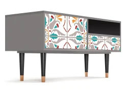 Móvel De Tv* Mueble de TV - 115х59х48 cm - T3 - Spring Ceramics, Cinza Cinzento