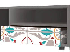 Móvel De Tv* Mueble de TV - 115х59х48 cm - T3 - Spring Ceramics, Cinza Cinzento