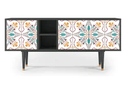 Móvel De Tv| Mueble de TV - 150х69х41 cm - T5 - Spring Ceramics, Antracite Cinza antracite